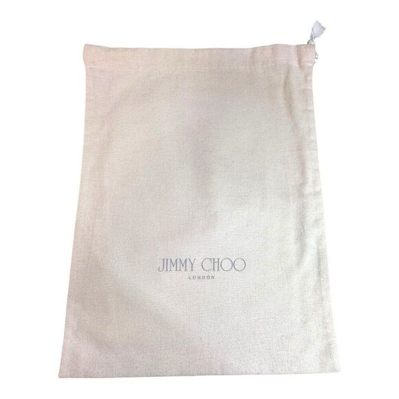 Jimmy Choo London Dust Bag Drawstring Cotton Storage Pouch Shoes Purse Wallet - Picture 1 of 5